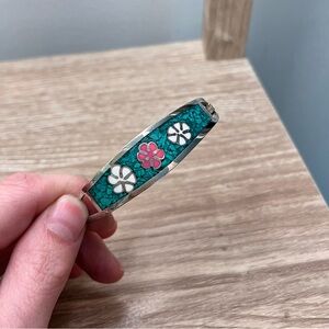 SALE Sterling silver alpaca clasp bracelet